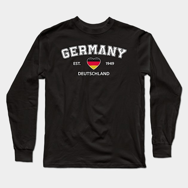 Germany Long Sleeve T-Shirt by SunburstGeo